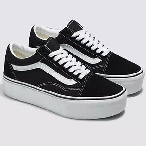 Old Skool Platform Vans - Women’s Size 7